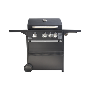 Portable Cart Style Propane Gas Grill <strong>BBQ</strong> <strong>3</strong>+1 <strong>Burner</strong> with Cabinet Side <strong>Burner</strong> Steel &amp; Iron Powder Coated for Gardening - Product Image 3