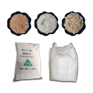 China clay calcined with high wihteness for porcelain making, plastic and rubber filler and interior paint