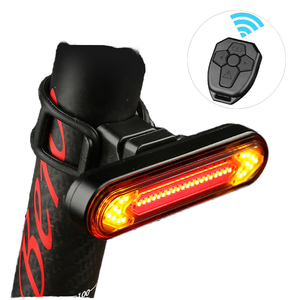 Taikoo Dễ dàng cài đặt đèn đuôi xe đạp có thể sạc lại di động đèn báo rẽ an toàn không thấm nước với đèn đuôi từ xa - Product Image 1