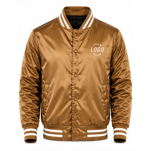 2026 Customized New Best Top Quality Custom Satin <b>Jackets</b> For <b>Men</b> Polyester Material Satin <b>Jacket</b> Satin Bomber New Style <b>Jacket</b> - Product Image 1