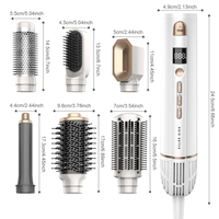 Sèche-cheveux de luxe massage démêlant brosse à cheveux sèche-cheveux à ions négatifs brosse à air chaud sèche-cheveux avec peigne