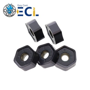 Plaquettes de fraisage en carbure HNMX 0906ANSN OEM économiques, haute précision, 45HRC, carrées, revêtement PVD, pour centres d'usinage tour-fraiseuse - Product Image 3