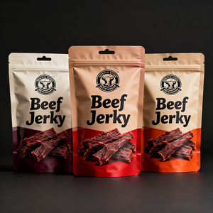 Großhandel: Kundenspezifisch bedruckte, wiederverwendbare Vakuum-Ziplock-Standbodenbeutel für Snacks und Beef <span class=keywords><strong>Jerky</strong></span> mit Tiefdruck - Product Image 5