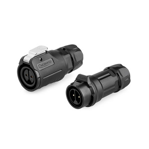 Conector <span class=keywords><strong>de</strong></span> Cable <span class=keywords><strong>de</strong></span> Iluminación LED para Aviación LP16 IP67 Impermeable <span class=keywords><strong>de</strong></span> 2 Pines, Macho y Hembra, Carcasa <span class=keywords><strong>de</strong></span> PBT, Contactos <span class=keywords><strong>de</strong></span> Cobre para Alimentación - Product Image 3