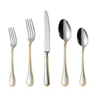 Ensemble de couverts de luxe de haute qualité en acier inoxydable 304 pour restaurant, hôtel, événements festifs