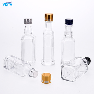 VISTA Wholesale <strong>Bottles</strong> for Gin Vodka Liquor Gift Set Alcohol <strong>Mini</strong> Glass <strong>Bottle</strong> with Screw Cap for Sale - Product Image 6