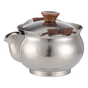 Juego de Té de Titanio Puro para Viaje, 300 ml, Una Tetera y Tres Tazas, Portátil, para Uso en Exteriores, Regalo Empresarial - Product Image 2