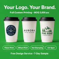 Gobelet à café en papier écologique à double paroi, élégant et de qualité supérieure, avec logo personnalisé imprimé, vert, 12 oz, 90 mm, pour les boutiques de thé à emporter