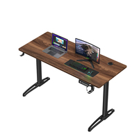 Bureau debout électrique-40x24 pouces hauteur réglable bureau assis à debout avec planche d'épissure, ordinateur de bureau à domicile en hausse