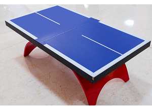 <span class=keywords><strong>Table</strong></span> de tennis de <span class=keywords><strong>table</strong></span> pliable en MDF de marque C-TOP, mini, bleue/couleur personnalisée, <span class=keywords><strong>hauteur</strong></span> de 190 mm, 15 kg, pour usage domestique - Product Image 2