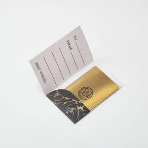 도매 사용자 정의 로고 고품질 VIP 멤버십 종이 카드 홀더 비즈니스 선물 카드 슬리브 로고와 함께