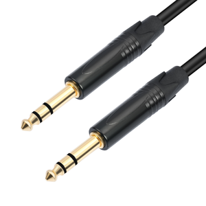 <span class=keywords><strong>Cable</strong></span> de Instrumentos TRS de 1M 1.8M 3M 5M 10M 20M 1/4 Pulgada, Carcasa de Cobre Chapada en Oro, <span class=keywords><strong>Cable</strong></span> de Audio Estéreo TRS Macho <span class=keywords><strong>a</strong></span> Macho de 6.35mm - Product Image 1