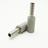 WELAND Home Brew Pierre à air poreuse en poudre frittée d'acier inoxydable pour traitement d'atomisation d'eau, 0,5 micron et 2 microns