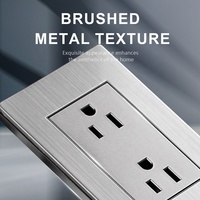Prises électriques murales multiples pour l'Amérique du Sud, 110V-250V 15A, double prise américaine standard à 3 broches