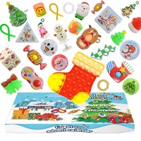 Vente flash Calendrier de l'avent personnalisé pour enfants Cadeau de fête de Noël Surprise Boîte aveugle Jouets fidget