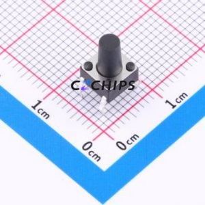 TS-6695HK Tactile Switch Through hole Component (THT)-4P,6x6mm Switch 2.5N 6mm 6mm 9.5mm - Product Image 1