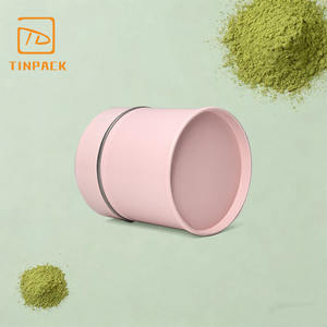 Großhandel Lebensmittelechte 30g Matcha-Dose Luftdicht Doppeldeckel Matcha-Pulver-Dose Matt Rosa Matcha-Tee-Dose - Product Image 5