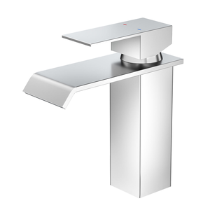 ก๊อกน้ำอ่างล้างหน้าแบบก้านเดียว สแตนเลส 304 รุ่นใหม่ ดีไซน์น้ำตก - Product Image 1