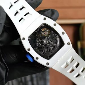 2026 Bestselling Men's Luxury <b>Watch</b>, 11-02 White Ceramic Tonneau Skeleton Flyback Chronograph GMT Dual-TimeAutomatic Men's <b>Watch</b> - Product Image 6