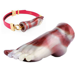 SM Фетиш в форме ступни, экстремальные дышащие силиконовые шарики, бандаж, затычка с открытым ртом, секс-игрушка для взрослых - Product Image 1