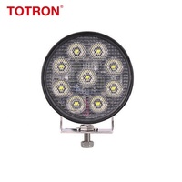 Luces LED Redondas Todoterreno de 54W, IP67/IP69K, Impermeables, 12V 24V, para Jeep 4x4 Pickup