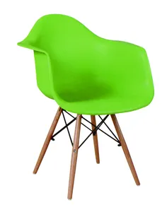 Baezi — chaise de salle à manger contemporain, chaise Eam pieds en bois, mobilier de cuisine et salle à manger en plastique, bon marché, en vente