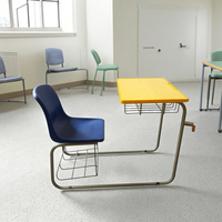 Ensemble de chaises de bureau modernes et simples, une pièce, une table de formation intelligente pour l'école et l'établissement