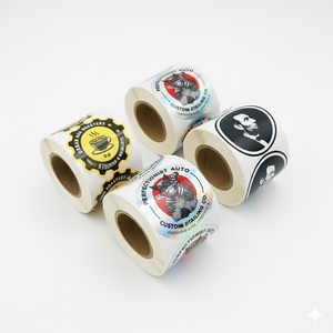 Vente en gros d'étiquette de produit personnalisée Impression de logo d'entreprise Rouleau d'étiquettes d'emballage en feuille <span class=keywords><strong>autocollante</strong></span> Étiquettes de vin pour bouteilles - Product Image 4