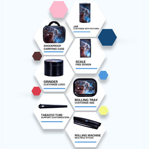 AGG New Arrival Custom Logo <b>Rolling</b> Tray Grinder Ashtray Smoking Accessories Scale Set Herb Tobacco Grinder Smoking <b>Kit</b> - Product Image 6