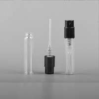 Botol parfum tabung kaca semprot, botol parfum, botol semprot botol kabut Atomizer Mini bening 2ml 3ml 5ml 10ml kosong