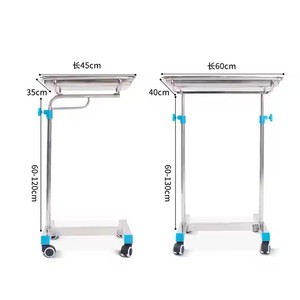 Mesa <span class=keywords><strong>de</strong></span> bandeja ajustable en altura <span class=keywords><strong>de</strong></span> grado hospitalario, construcción metálica para quirófano, carro metálico para el <span class=keywords><strong>cuidado</strong></span> <span class=keywords><strong>de</strong></span> ancianos <span class=keywords><strong>de</strong></span> Alzheimer - Product Image 4