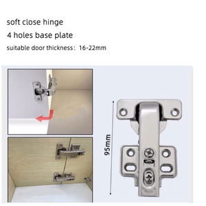Bisagras de 90 Grados para Puertas de Armario, Herrajes para Cocina, Alacenas y Sala de Estar - Acero Laminado en Frío con Acabado Niquelado - Product Image 6