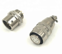 Conector Circular BNC de 5 Pines XS9, Conector Eléctrico de Aviación Push-Pull, Enchufe de Alimentación IP67 a Prueba de Agua, Carcasa de Aleación de PC, Enchufe Metálico para Soldar
