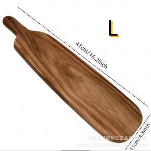 Planche à découper en bois pour l'exportation, planche à fromage, planche portable pour pain et desserts pour le camping en plein air, en bois massif pour aliments cuits - Product Image 4