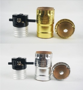 Tự Làm Đèn Lồng Đèn E26 Đẩy Chuyển Đổi Giữ Đèn Kim Loại Nhôm Vỏ Giấy Ống E27 Cơ Sở Đèn Ổ Cắm - Product Image 4