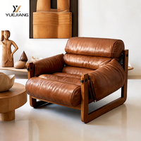 Fauteuil de salon moderne fait main en tissu écologique avec housse amovible et pieds en bois pour la maison, le bureau, le salon, l'hôtel, la salle à manger et les loisirs