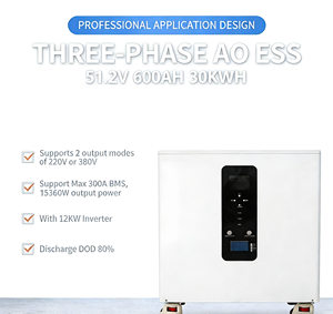 Three-phase All-in-one LiFePO4 Off-grid Mobile Home Lithium Battery 51.2V 20-30kWh 10kW/12kW Inverter IP54 Protection RS485 - Product Image 2