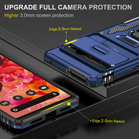 Nouvelle Coque de Téléphone avec Protection d'Objectif et Support Magnétique en TPU PC pour Google Pixel 7 8 et Google Pixel 8 7 Pro