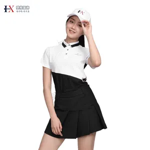 2020时尚设计polo collar高端高尔夫连衣裙女士运动服高尔夫服装