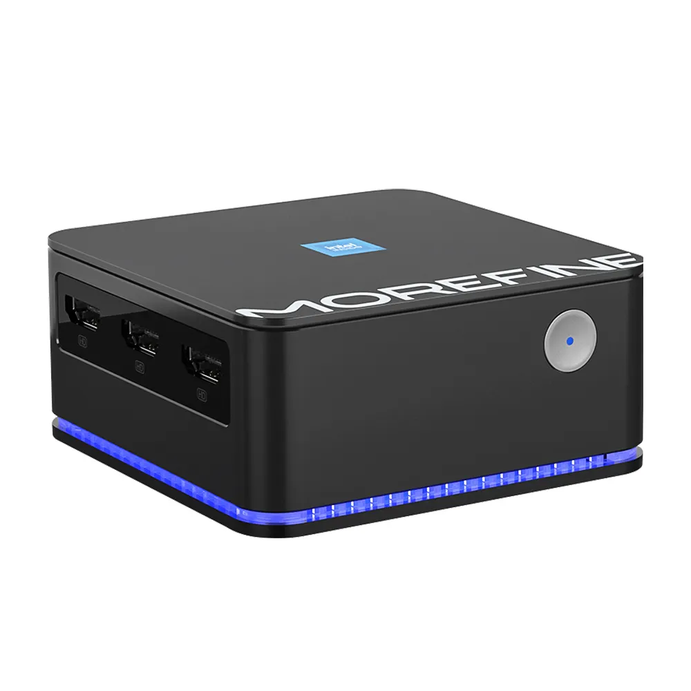 Morefine mini pc, mini pc nuc janela 11 in-tel 11th gen n5105 ddr4 2933mhz super compacto bolso computador dual lan 3x4k @ 60hz wifi6 bt