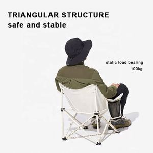 Versatile Modern Ultralight Iron Outdoor Furniture Portable Folding <b>Backpacking</b> Camp Chair - Product Image 5