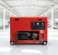 Einphasiger 15KVA 12KW Leiser Dieselgenerator 50Hz 400V Wechselstromgenerator Tragbares Leises Diesel-Aggregat Mit ATS Automatischer Transferschalter