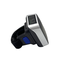 Lecteur de codes-barres 1D/2D QR portable à LED blanche avec interface USB, type bague, haute vitesse de lecture 70 ms, en stock
