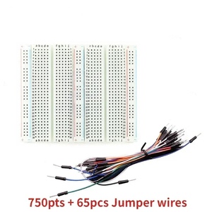 Breadboard Kit 750 Điểm Bánh Mì Hội Đồng Quản Trị + 65Pcs/140Pcs Jumper Dây Kiểm Tra Bảng Mạch Protoboard DIY Bộ Dụng Cụ Điện Tử - Product Image 5