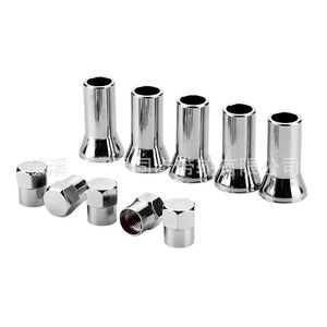Tr414ac Tubeless Valve <b>Stem</b> Set 10 Piece Solid Tire Replacement With <b>Caps</b> American Mouth Copper Material - Product Image 5
