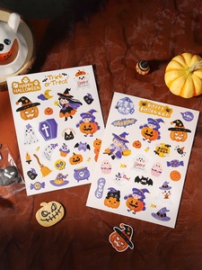 Halloween Series of Custom Decorative Stickers Pumpkin Elves 3D Stickers Self-adhesive <strong>Spooky</strong> Glow-in-the-dark Stickers - Product Image 3