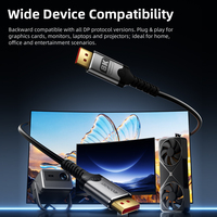 Câble mâle-mâle en silicone DOONJIEY 8K avec prise en charge vidéo et audio 4K 120Hz, taux de rafraîchissement élevé pour moniteur PC portable