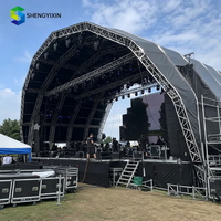 Structure de toit modulaire en aluminium pour scène de concert, type tunnel, dôme ou toit plat ou arqué, pour éclairage événementiel