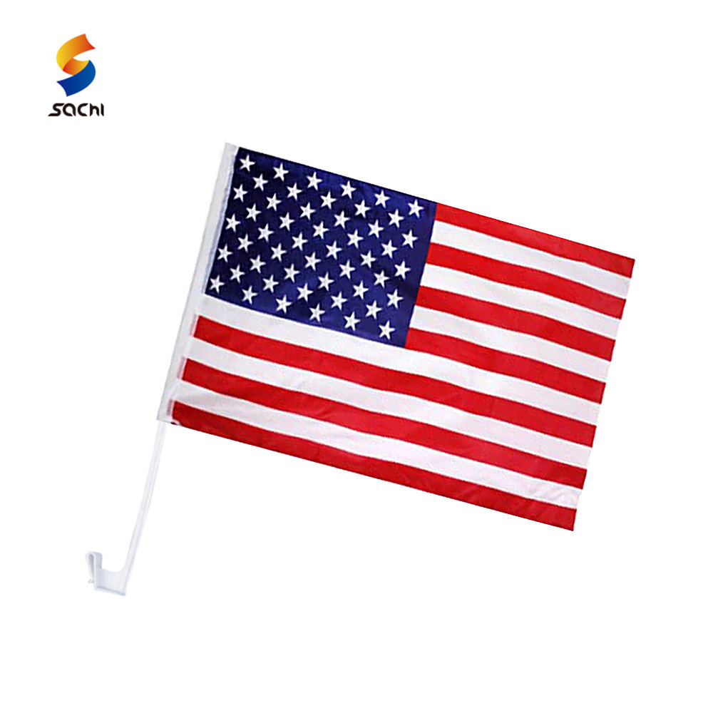 Drapeau Américain 3x5 Pieds (90x150cm) - Polyester Résistant - Double Couture Et Œillets Laiton - Usage Intérieur/Extérieur