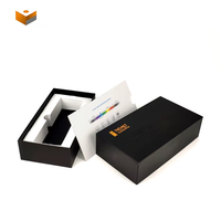Boîtes de couverture d'emballage de Smartphone en carton noir de haute qualité populaires de vente chaude pour Iphone